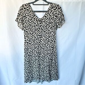 Old Navy Black and White Floral Dress